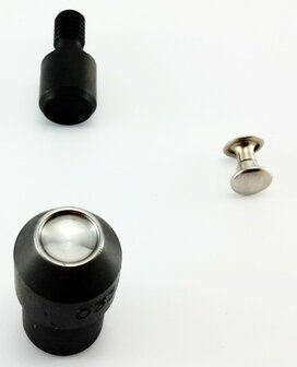 Stempel dubbele 2 x bolle kop &Oslash; 5 mm model 31