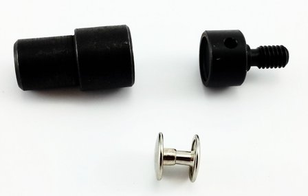 Stempel Dubbele holniet 2 X Bolle Kop &Oslash; 11 mm 
