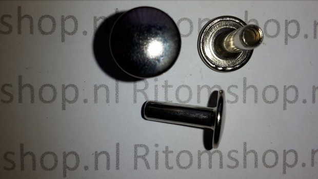 Holniet 6.4 lang kop Ø 7 mm  Antraciet / Zwart