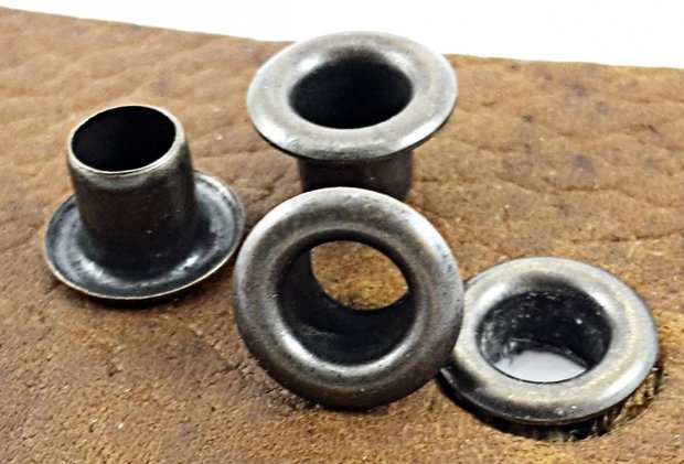 Nestelringen bruin 6 mm 100 stuks