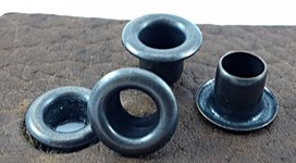 Nestelringen antraciet gat Ø 6 mm 1.000 st